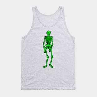 Green Skeleton Tank Top